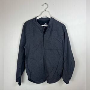 Mens Nike Stretch Pullover Jacket Lightweight Gray/Black Medium shield light